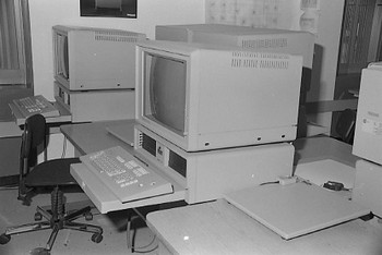 Old 1980s style computers