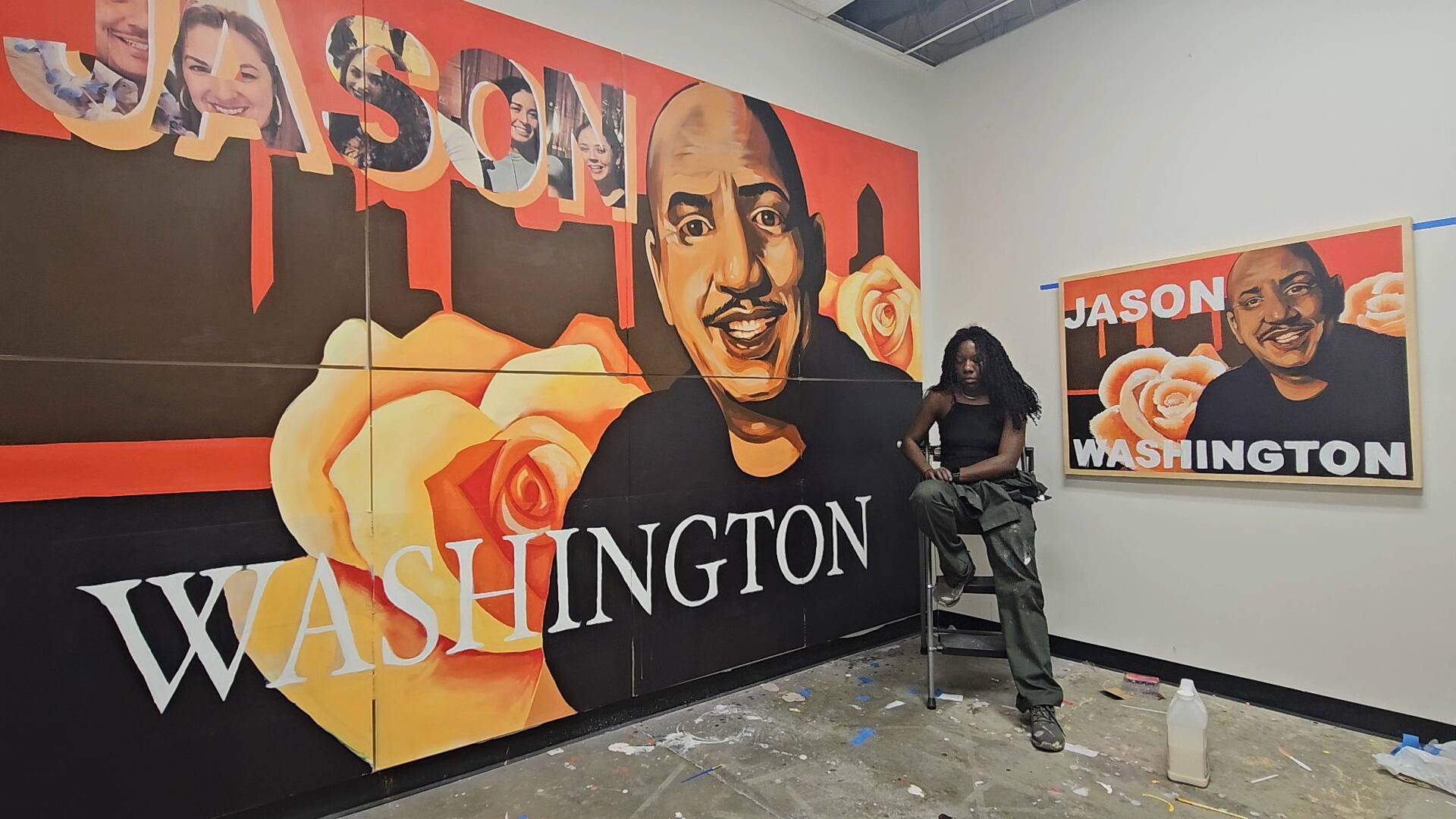Muralist Kyra Watkins Celebrates Jason Washington’s Life Through Portraiture